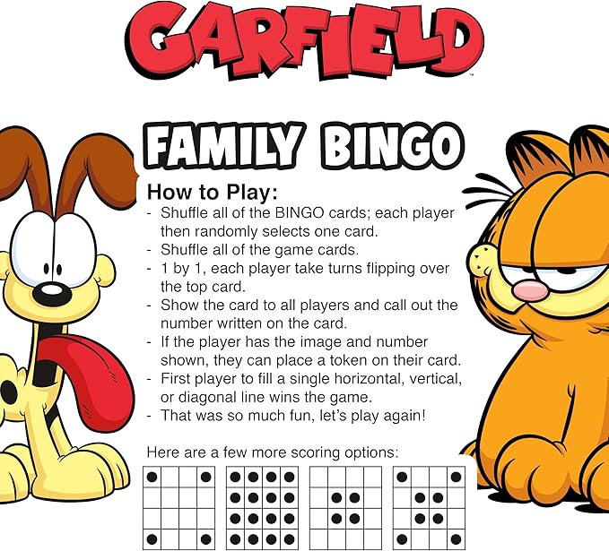 AQUARIUS - Garfield Family Bingo Game