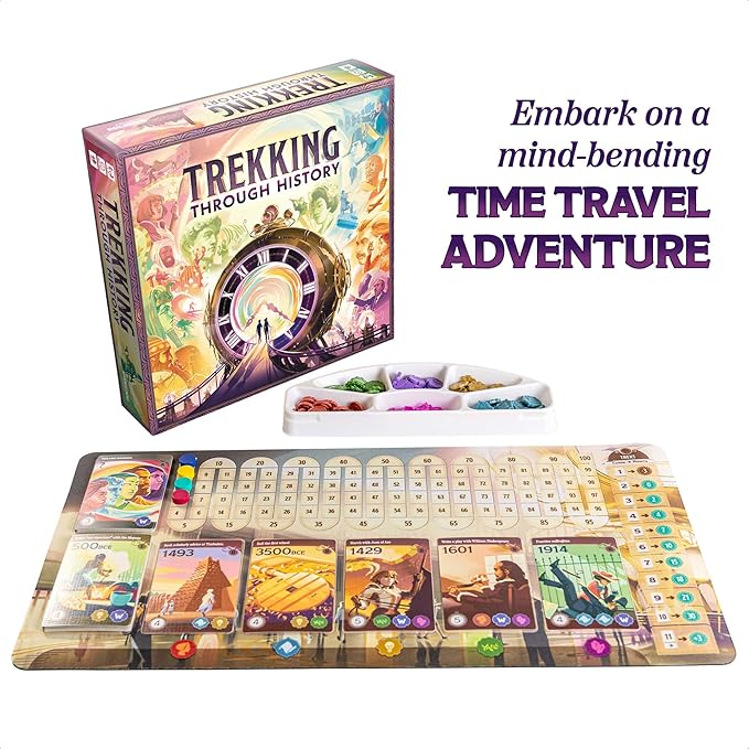 Underdog Games Trekking Through History: The Award-Winning Family Board Game | Great for Kids Ages 10 and Up & No History Knowledge Needed | Easy to Learn & Fun for Family Game Night | Designed