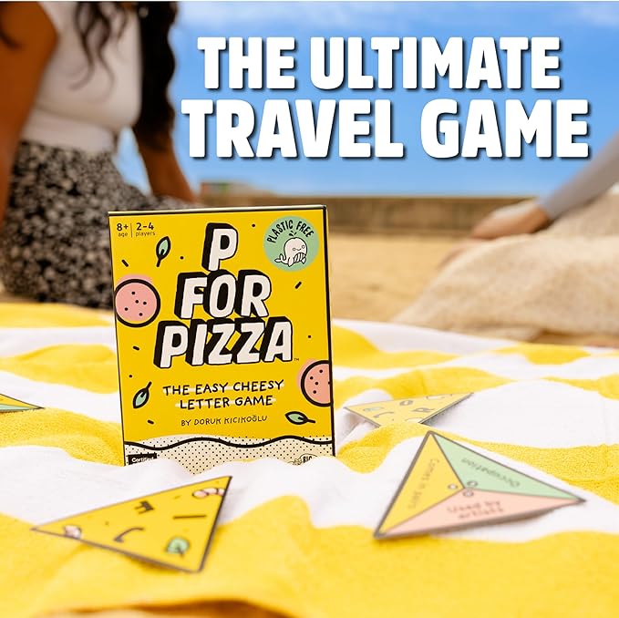 Big Potato P for Pizza: Travel Card Game | Great for Adults and Kids | Perfect for Holidays and Camping | Compact and Travel-Friendly