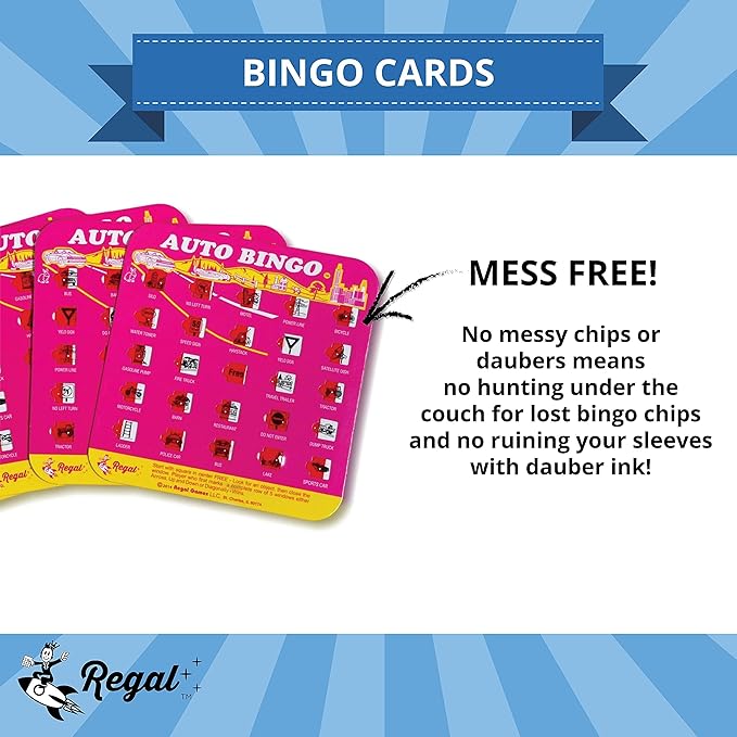 Regal Games Original Travel Bingo 4 Packs