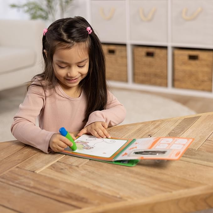 Melissa & Doug On The Go Water Wow! Reusable Water-Reveal Coloring Activity Pad – Jungle - Party Favors, Stocking Stuffers, Travel Toys For Toddlers, Mess Free Coloring Books For Kids Ages 3+