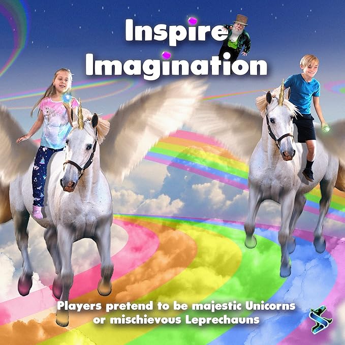 Hide and Seek Meets Rainbow Toys in “Protectors of The Rainbow” | Ages 4-10 | A Musical Treasure Hunt | Easter Egg Hunt & Glow in The Dark Game | Outdoor Toys | Unicorn & Leprechaun Theme