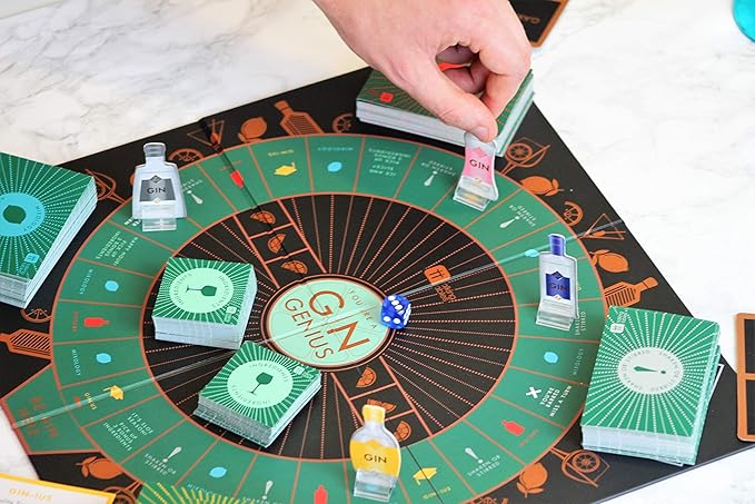 Talking Tables Gin Themed Trivia Board Game, Games Night, Adults, After Dinner Party,General Knowledge, G&T, Gin Lover,