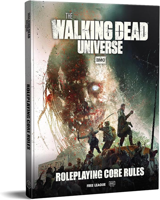 Free League Publishing The Walking Dead Universe RPG Core Rules, Fantasy Horror Adventure Roleplaying, Hardback RPG Book, Adults, Teens Ages 16+