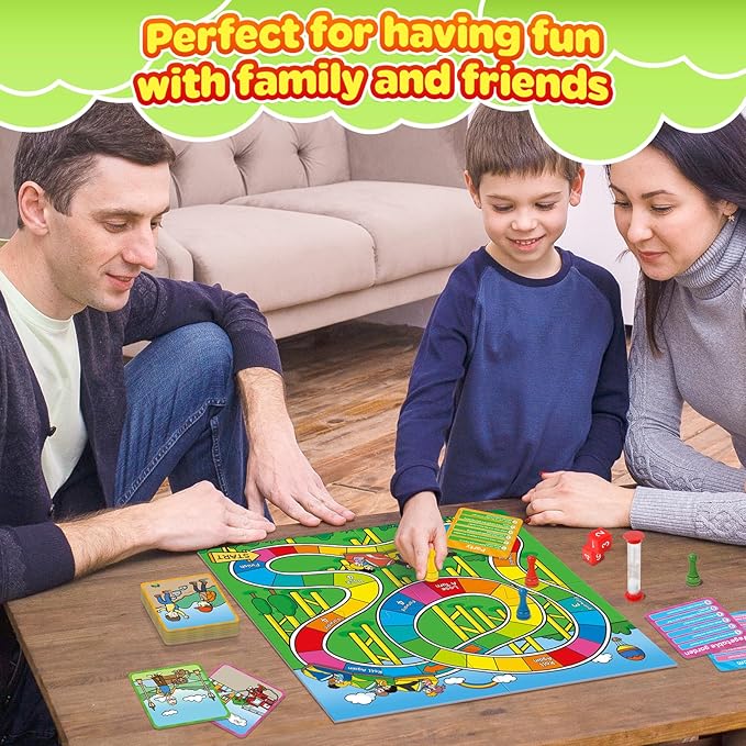Memory Board Games for Kids and Adult, Family Night Party Games for Children, Picture Flash Cards Improve Brain Training Learning Educational Activities Develop Concentration and Observation