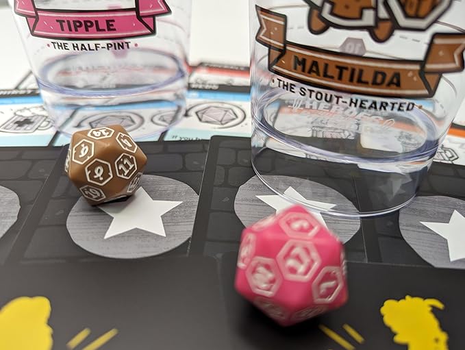 Party Pack Expansion: Add Two More Players to Your RPG Dungeon Exploration Drinking Games Night | New 1st Edition | A Party Games Board Games for Adults with DND Dice and Drinks!
