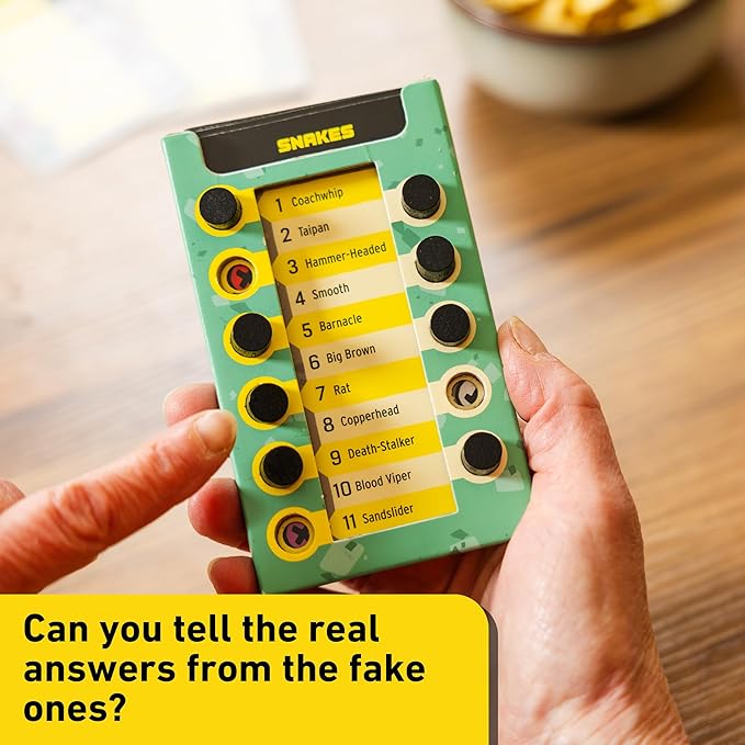 Don’t Fall for It! Family Board Game – Team Party Game of Real vs Fake Answers – Avoid The Tower Drop, Remove Planks Carefully, and Dodge 11 Blocks to Win – Ages 10+