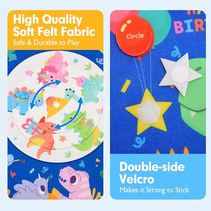 hahaland Toddler Toys Busy Board 1-4, Montessori Toys for Ages 2-4, Boy Birthday Gift 18 in 1 Preschool Learning Activities with 12 Life Skills-Numbers,String Beads,Shapes,Colors,Puzzles,Alphabet