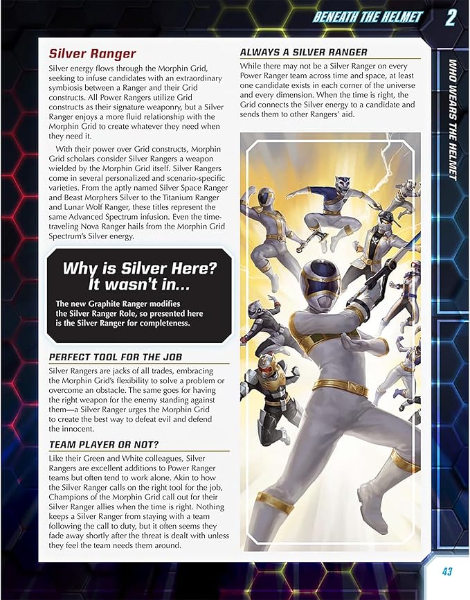 Renegade Game Studios: Power Ranger Roleplaying Game- Beneath The Helmet Sourcebook, Discover New Stories, New Downtime Rules, Ages 14+, 3-6 Players