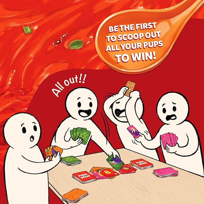 Skillmatics Card Game - Pups in a Soup, Hilarious, Fast-paced, Family Party Game, Perfect for Game Nights, Gifts for Girls, Boys, Teens, Adults Ages 8, 9, 10 & Up