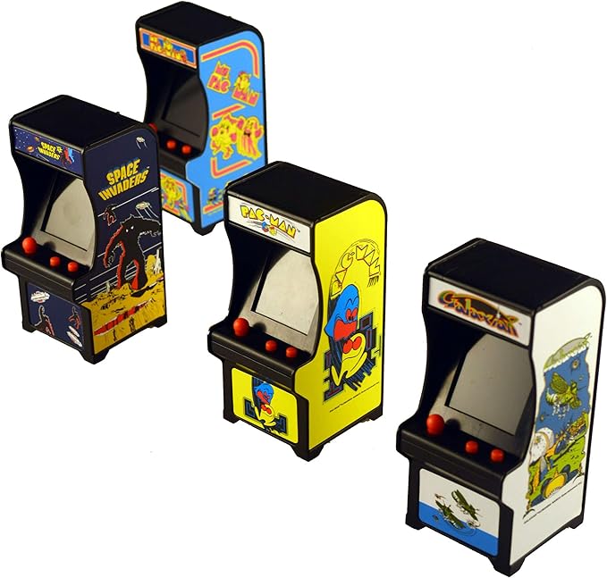 Tiny Arcade Pac-Man 3.5" Mini Retro Game - Functional Arcade Cabinet w/ Real Gameplay & Sounds - Classic Game Fits in the Palm of Your Hand (Ages 8+)
