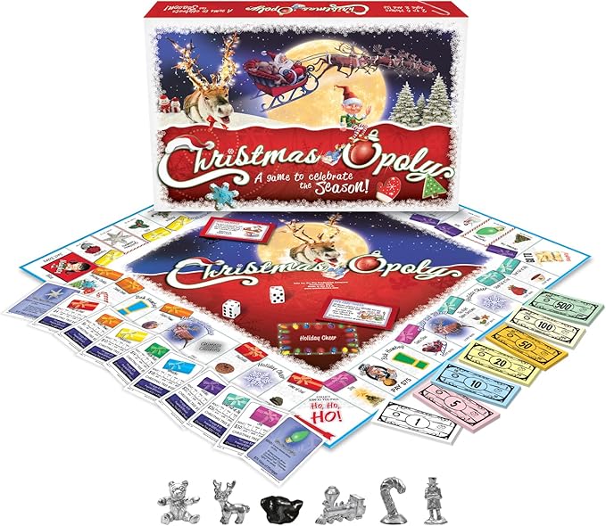 Late for the Sky: Christmas-Opoly, Festive Twist on one of the Most Well Known Board Games, Christmas Theme to Celebrate the Season, For 2 to 6 Players
