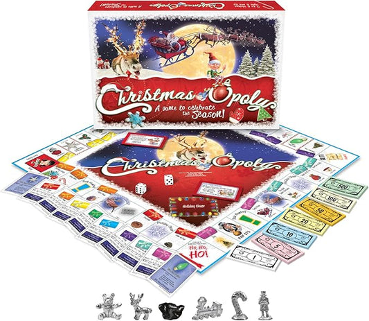 Late for the Sky: Christmas-Opoly, Festive Twist on one of the Most Well Known Board Games, Christmas Theme to Celebrate the Season, For 2 to 6 Players