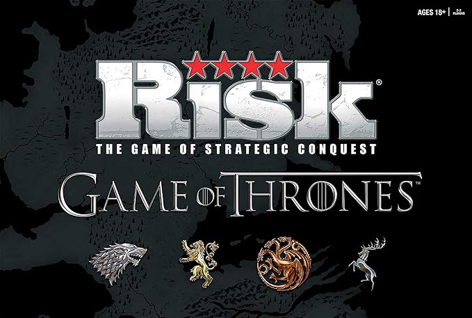 USAOPOLY Risk Game of Thrones Strategy Board Game | The for Game of Thrones Fans | Official Game of Thrones Merchandise | Based on The TV Show on HBO Game of Thrones | Themed Risk Game