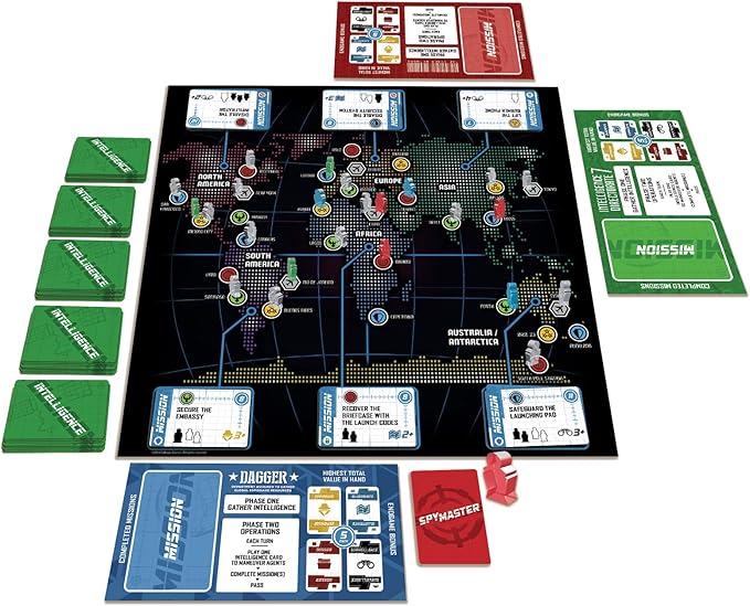 Calliope Games SpyMaster - Strategy Spy Board Game For Kids & Adults - Perfect For Family Game Night - 2-6 Players