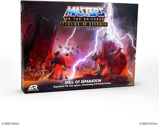 Masters of The Universe Spell of Separation Expansion Set for use with Fields of Eternia Core Board Game, Ages 14+, 1-6 Players