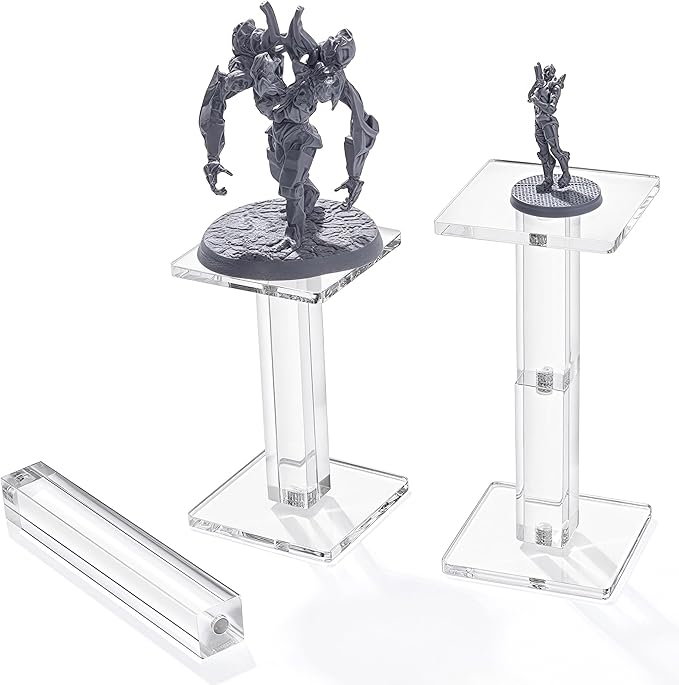 Kalami 2 Sets Flying Miniatures Magnetic Combat Riser for DND with 2" Base, 3D Single Flyer Riser for TTRPGS and Board Games