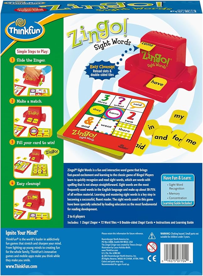 Think Fun Zingo! Sight Words,