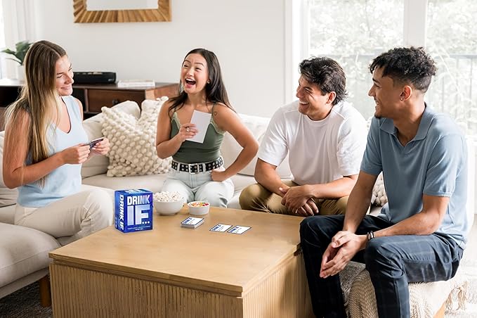 Drink IF... Hilarious Adult Drinking Game. Party Card Game for Friends & Family to get You Buzzed & Drunk - Perfect for Ice Breakers, College Students, Fun Parties & Board Games Night with Your Group