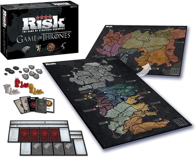 USAOPOLY Risk Game of Thrones Strategy Board Game | The for Game of Thrones Fans | Official Game of Thrones Merchandise | Based on The TV Show on HBO Game of Thrones | Themed Risk Game