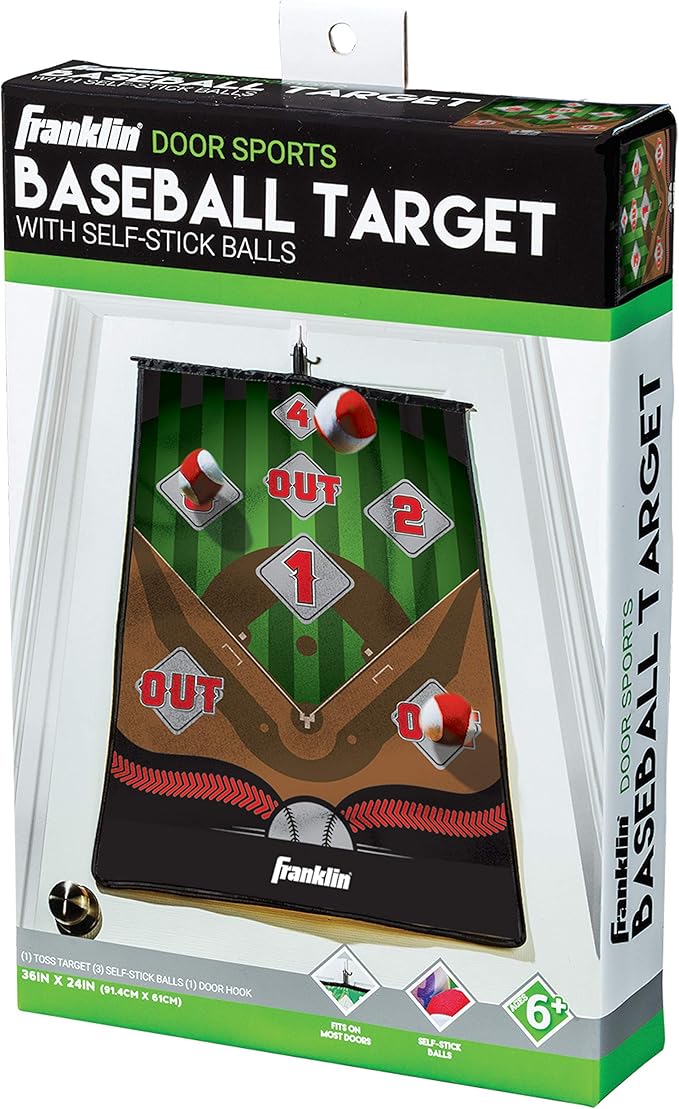 Franklin Sports MLB and NFL Target Toss Game - Kids Over The Door Mini Throwing Game - Perfect Indoor Toy for Kids