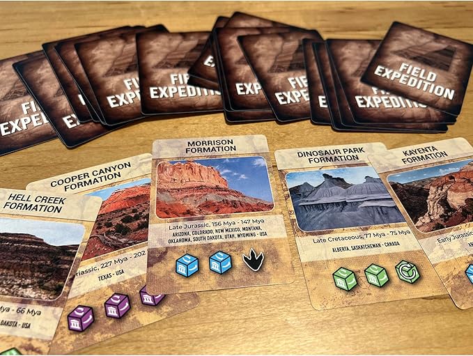 Holotype: Mesozoic North America - Base Game, Strategy Board Game, Worker Placement, Paleontologist Dino Game, Ages 14+, 2-5 Players