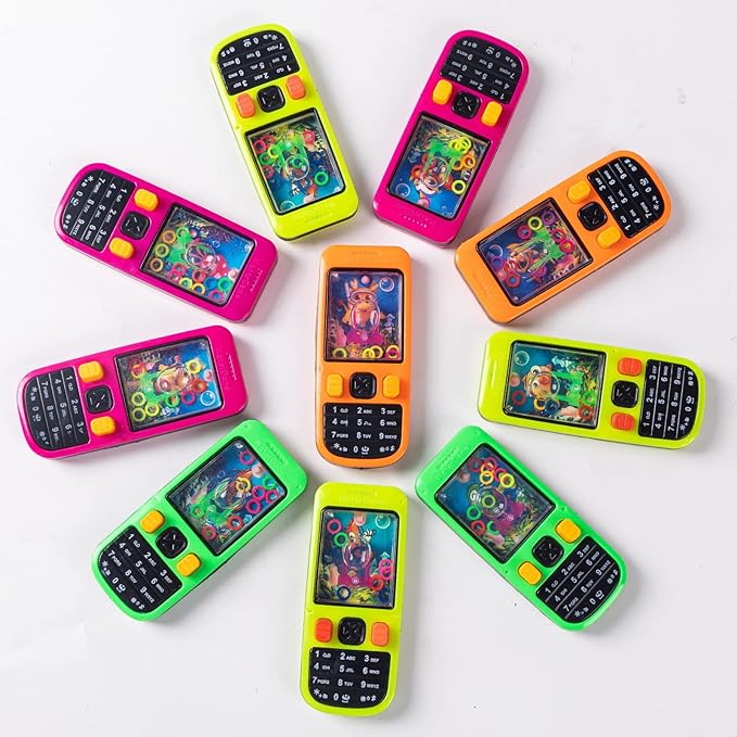 Handheld Water Game- (24 Pieces) Water Ring Games for Kids-Treasure Box Prizes- Birthday Return Gifts-Pinata Goodie Bag Stuffers-Party Favor Packs-School Classroom Reward Prizes Bulk-4.2"