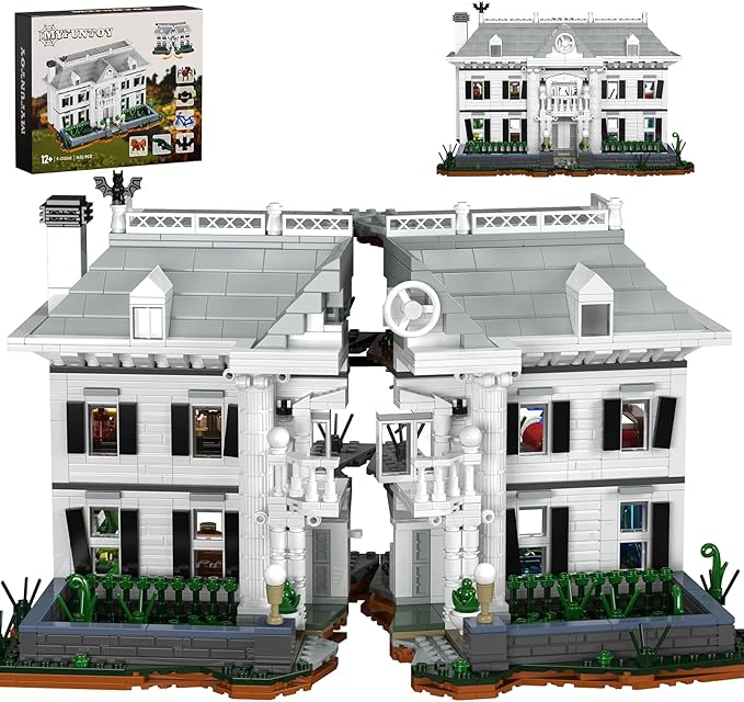 Jumanjee Board Game House Building Set, Parrish Mansion House Movie Building House Set, Crackable House with Annimals, Compatible with Lego Gifts for Fans and Boys and Girls Aged 12+ （1620 PCS）