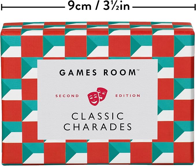 Ridley's Games Room Classic Charades Guessing Game – Trivia Games for Adults and Kids – 2+ Players – Includes 140 Unique Question Cards – Fun Quiz Cards That Make a Great Gift