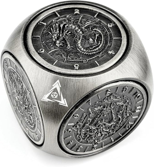 Haxtec Spinner Dice 7-in-1 Metal DND Dice Set Unique Dice Spinner Goblins Metal D&D Die for Dungeons and Dragons DND Gifts