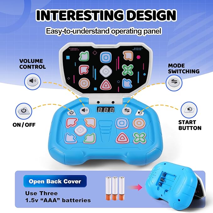 Handheld Game for 6-12, Sensory Fidget Toys for Kids 8-12, Boys&Girl ADHD Toys,999 Levels. 4 Modes，Birthday Gifts for Boys Girls，Fidget Toys for Kids Age 6-12