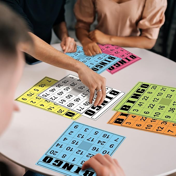 36 Pcs Blank Bingo Cards Multicolor Jumbo Bingo Game Board Make Your Own Cards Bulk Blank Large Sheet Squares Funny Game Board for Adult Party Square Fill in Gift