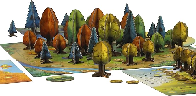 Tabletop Strategy Game, for Kids Teens Adult and Young Botanists, Family Board Game Nights, 2 to 4 Players, Harvest Light, Grow Trees, Photosynthesis by Blue Orange Games