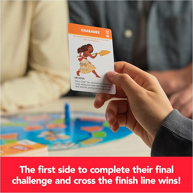 Spin Master Games, Beat The Parents Disney Edition, Kids vs. Parents Family Board Game, Up-and-Active Trivia & Challenges, Disney Games, 4 Players, for Ages 8 & Up