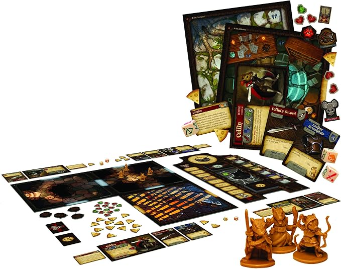 Mice & Mystics Board Game | Cooperative Adventure | Strategy | Fun Family Game for Adults and Kids | Ages 7+ | 2-4 Players | Average Playtime 90 Minutes | Made by Plaid Hat Games