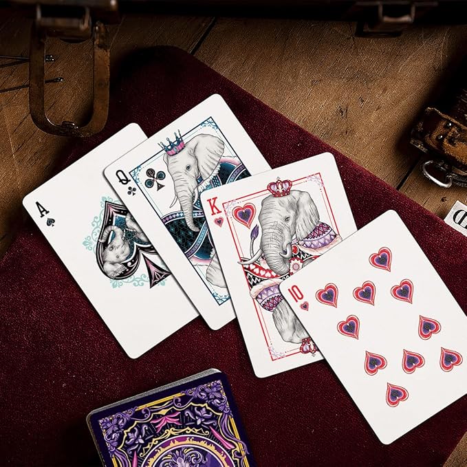 HAAKUN Prosperity Elephant Playing Cards Funny Animal Themed Card Board Games