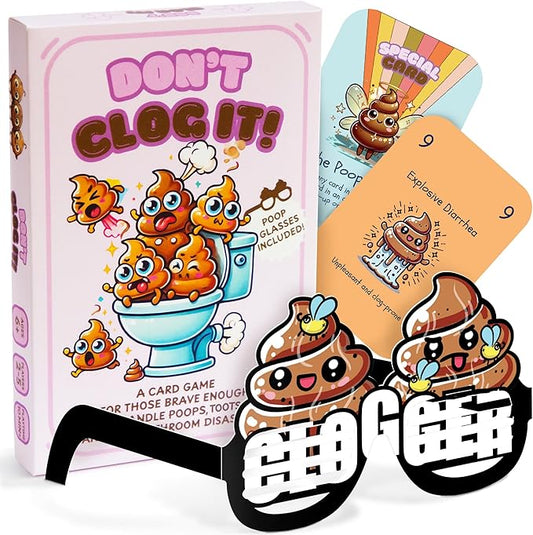 Hat Acrobat Hilarious Family Card Game About Poops - Don't Clog It with Easy Rules and Quick Play