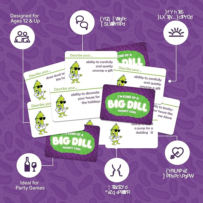I'm Kind of a Big Dill — Hilarious Party Card Game for Adults & Teens — Perfect for Game Night & Parties — Bluffing, Guessing & Exaggeration with Tokens for Friends & Family Fun!