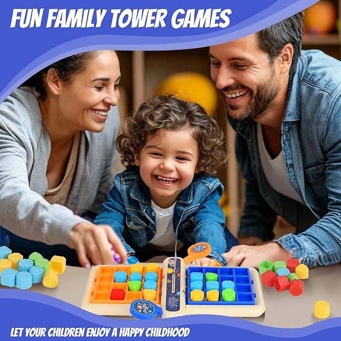 2025 New Shape Matching Game for Kids 4-6 6-8 8-12, Pop up New Board Games for 1 2 Player,Classic Strategy Child Travel boardgame for Family Fun Perfection for Training Reaction and Speed
