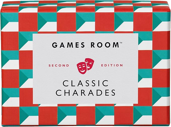 Ridley's Games Room Classic Charades Guessing Game – Trivia Games for Adults and Kids – 2+ Players – Includes 140 Unique Question Cards – Fun Quiz Cards That Make a Great Gift