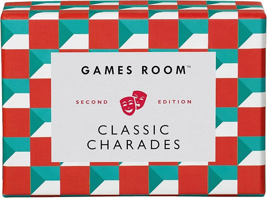 Ridley's Games Room Classic Charades Guessing Game – Trivia Games for Adults and Kids – 2+ Players – Includes 140 Unique Question Cards – Fun Quiz Cards That Make a Great Gift