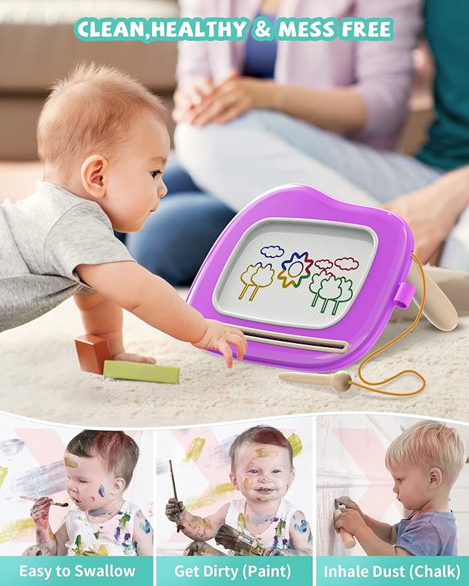 Doodle Board for Kids Ages 1-3, Magnetic Drawing Board for 1-3 Years Old Boys and Girls, Birthday for Kids