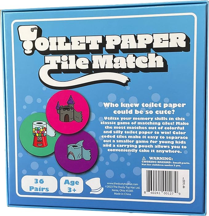 Toilet Paper Tile Match - A Memory and Matching Game for Kids 3+