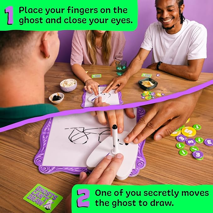 Big Potato Ghosts Can't Draw: A Fun, Spooky Board Game for Kids and Adults, Perfect for Halloween, Birthday Parties and Family Game Nights
