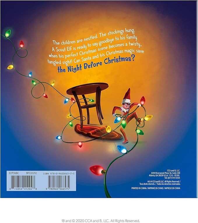 The Elf on the Shelf’s Night Before Christmas – A Festive Retelling of The Classic Holiday Tale – 32-Page Christmas Storybook for Kids – Santa and Scout Elf Save Christmas Eve
