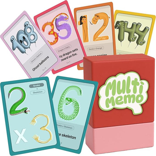 Multiplication Tables Flash Cards – Fun & Easy Memorization Using Unique Image Tricks! Math Learning Game for Kids in 2nd, 3rd, 4th, 5th, and 6th Grade – Covers 2x2 to 12x12.