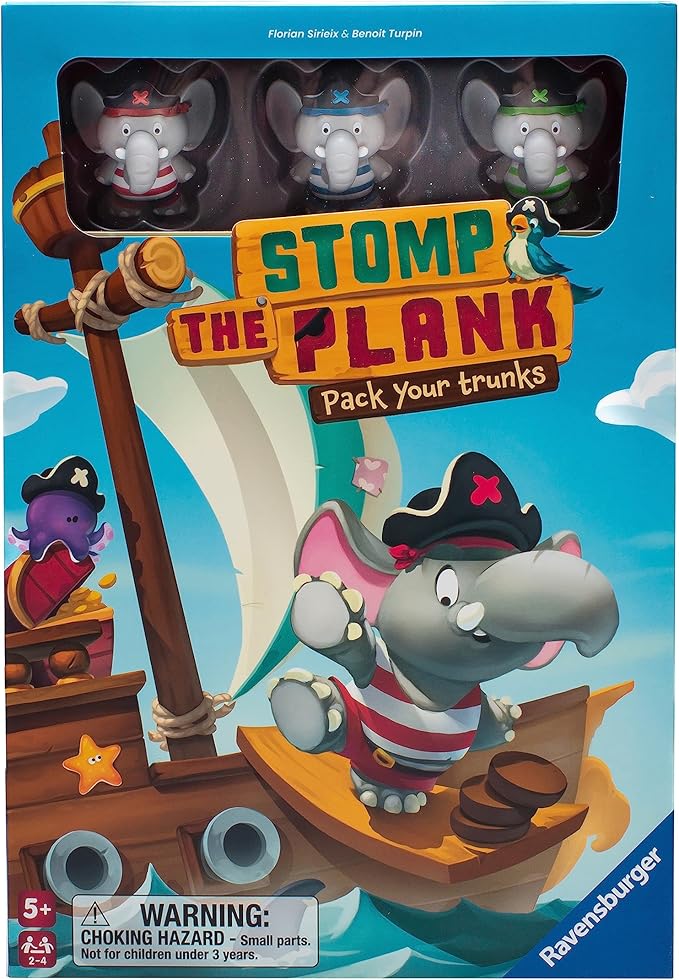 Stomp The Plank - Suspenseful Pirate Brain Game | Engaging Activity for Kids & Adults | Ideal Gift Option | Family Fun Guaranteed