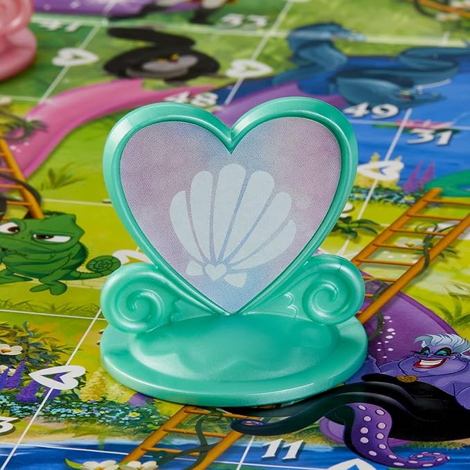 Hasbro Gaming Chutes and Ladders: Disney Princess Edition Board Game for Kids Ages 3 and Up, Preschool Game for 2-4 Players (Amazon Exclusive)