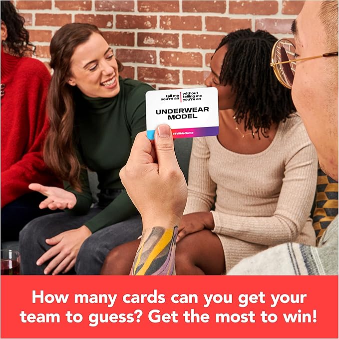 Spin Master Games, Tell Me Without Telling Me, The Viral Adult Party Game for Bachelorette Parties, College, Birthdays, Friendsgiving, 2-10 Players, for Ages 18 & Up