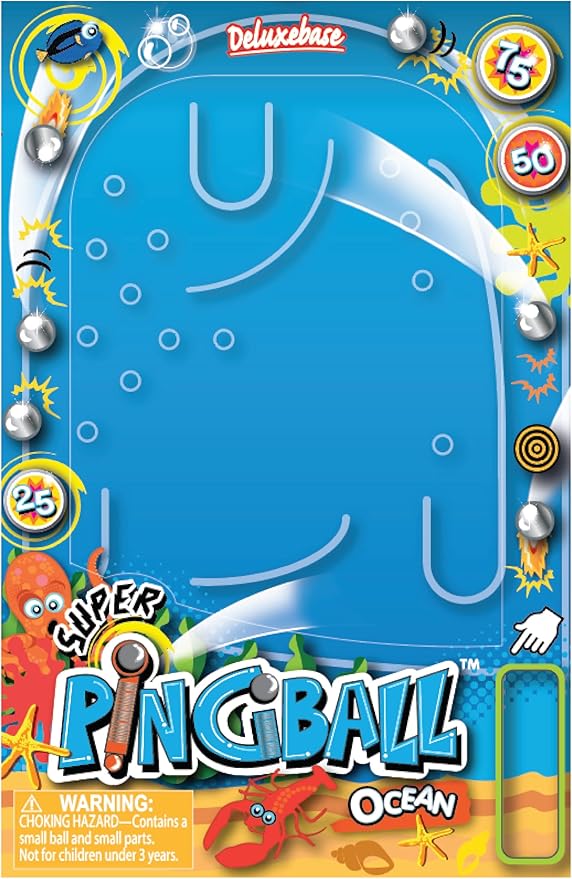 Pingball - Dinosaur by Deluxebase. Classic Retro Handheld Arcade Toy, Pinball Small Travel Game for Kids, Non-Electronic Games for Great Gifts and Party Favors.